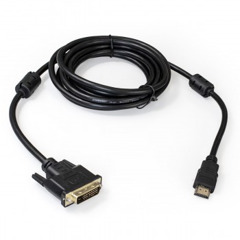 Кабель Exegate EX284906RUS  HDMI-DVI ExeGate EX-CC-HDMIM-DVIM-2.0 (19M/25M, dual link, 2м, 2 фильтра