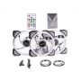 Вентилятор в корпус CRLS-300DS 3pcs argb fan kit with controller,2pcs LED strips,size:120*120*25mm,V