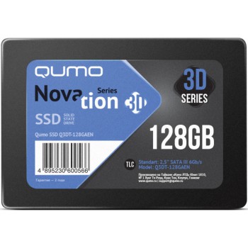 Накопитель SSD 128GB QUMO Novation TLC 3D (Q3DT-128GSCY)