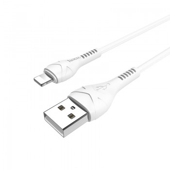 Кабель USB 2.0 hoco X37, AM/Lightning, белый, 1м