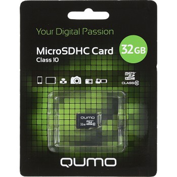 Флеш карта QUMO MicroSDHC 16GB Сlass 10 без адаптера