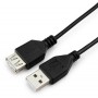 Кабель удлинитель USB 2.0 Гарнизон GCC-USB2-AMAF-0.5M, AM/AF, 0.5 м, пакет