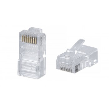 Коннектор LAN RJ-45 (8P8C), категория 5E. В упаковке 100 шт.