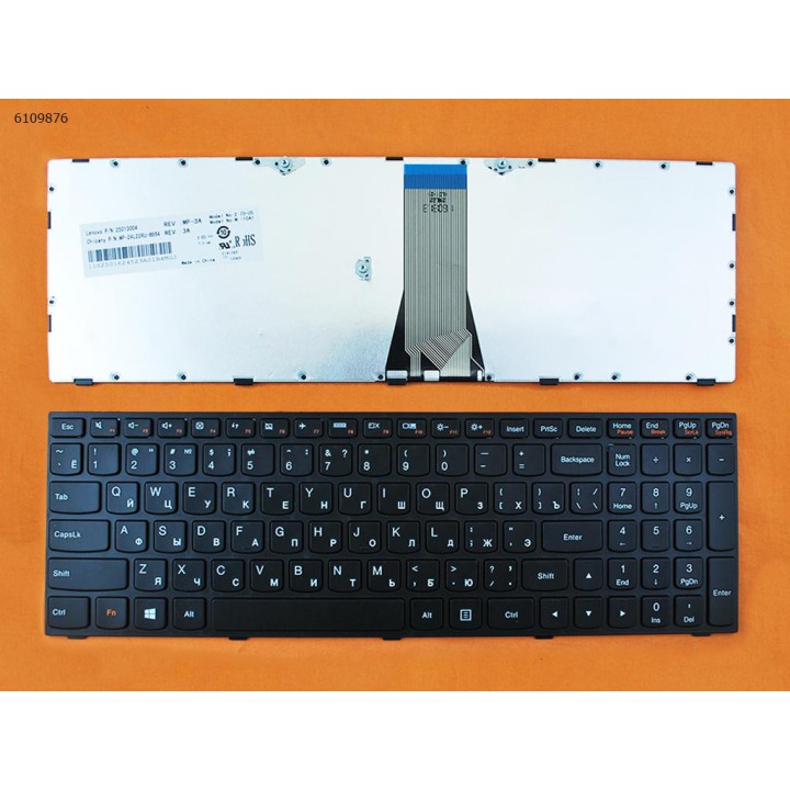 Клавиатура для Lenovo для IdeaPad G50-30, G50-45, G50-70, Z70-80 Black, black frame 25211020 2521103