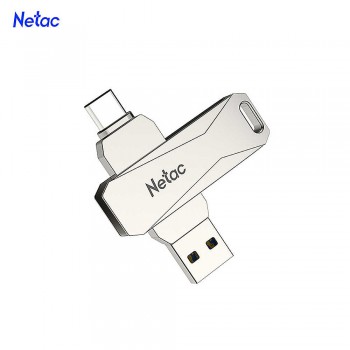 USB Drive Netac U782C dual USB3.0+TypeC 64GB, retail version
