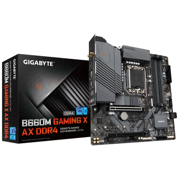 B660M GAMING X AX DDR4, Socket 1700, Intel®B660, 4xDDR4-3200, HDMI+DP, 2xPCI-Ex16, 4xSATA3(RAID 0/1/