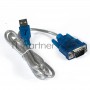 Кабель-адаптер Exegate EX284950RUS  USB 2.0-RS232 ExeGate EX-UAS-0.8 (Am/DB9M, 0,8м, крепеж разъема 