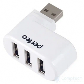 Контроллер Perfeo USB-HUB 3 Port, (PF-VI-H024 White) белый