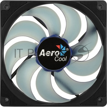 Вентилятор Aerocool Motion 12 Plus Blue , 120x120x25мм, синяя подсветка, 1200 об/мин, Molex 4-pin + 