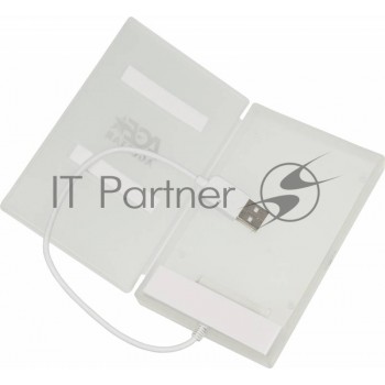Контейнер для HDD AgeStar Внешний корпус 2.5" SATA HDD/SSD AgeStar SUBCP1 (WHITE) USB2.0, пластик, б