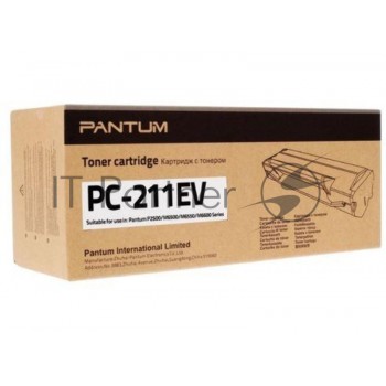 Тонер-картридж Pantum PC-211EV черный для P2200/2207/2500/2500W/6500/6550/6600 1600 стр.