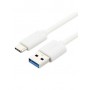 Bion Кабель  USB 3.0 AM to Type-C cable (AM/CM), 1 m, white. 5 Гбит/с .  3A (36W) [BNCCP-USB3-AMCM-1