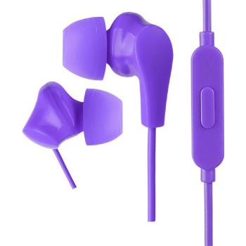 Наушники внутриканальные Perfeo «ALPHA» c микрофоном, фиолетовые (PF_A4939)