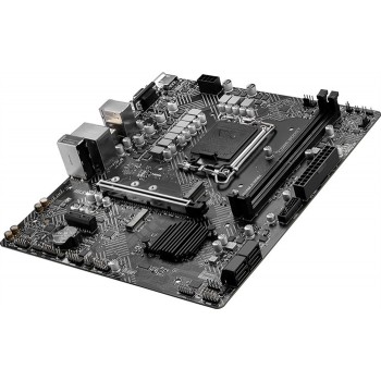 Материнская плата MSI PRO H510M-B Soc-1200 Intel H470 2xDDR4 mATX AC`97 8ch(7.1) GbLAN+VGA+HDMI (Sup