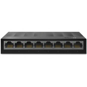 Коммутатор 8 ports Giga Unmanaged switch, 8 10/100/1000Mbps RJ-45 ports, plastic shell, desktop and 
