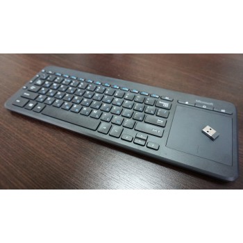 Клавиатура беспроводная Microsoft All-in-One Media черный USB  Multimedia Touch