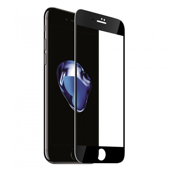 защитное стекло 9D для iPhone 7, iPhone 8, черный