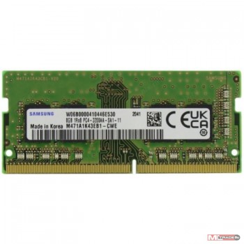 Память DDR4 8Gb 3200MHz Samsung M471A1K43EB1-CWE OEM PC4-25600 CL22 SO-DIMM 260-pin 1.2В original si