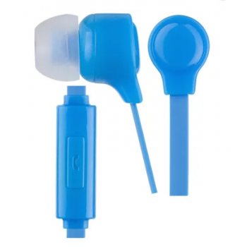 Наушники Perfeo наушники внутриканальные c микрофоном HANDY голубые PF-HND-AZR