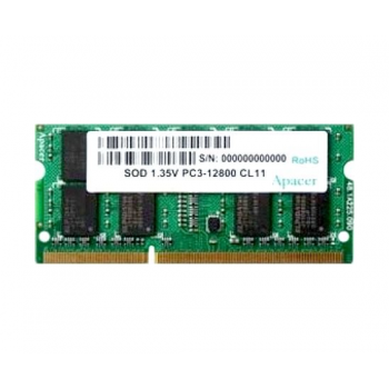 Модуль памяти Apacer SO-DIMM DDR3 4Gb (pc-12800) 1600MHz 1,35V Apacer Retail AS04GFA60CATBGJ/DV.04G2