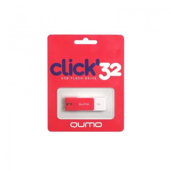 Флеш Диск 32GB QUMO Click [QM32GUD-CLK-Crimson] USB 2.0