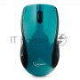 Мышь беспроводная Gembird MUSW-320-B, 2.4ГГц, голубой, 2 кнопки+колесо-кнопка, 1000 DPI, батарейки в