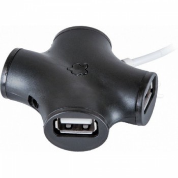 Концентратор USB 2.0 CBR CH-100 Black (4 порта)