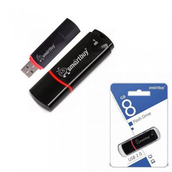 Флэш Диск Smartbuy USB Drive 8Gb Crown Black SB8GBCRW-K