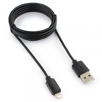 Кабель USB Гарнизон GCC-USB2-AP2-0.5M AM/Lightning, для iPhone5/6/7/8/X, IPod, IPad, 0.5м, черный, п