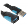 Кабель-удлинитель Vention USB 3.0 AM/AF - 2 м плоский VAS-A13-B200
