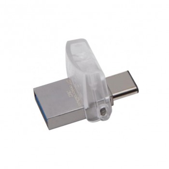Флэш Диск Kingston USB Drive 32Gb DTDUO3C/32GB {USB 3.0/3.1 + Type-C}