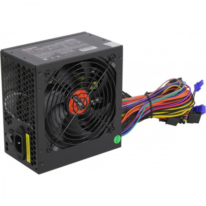 Блок питания 500W ExeGate 500PPH-OEM, 80+Bronze, ATX, black, APFC, 12cm, 24p, (4+4)p, 5*SATA, 3*IDE