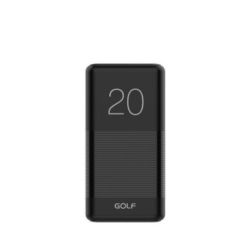 Аккумулятор GOLF G81/ Powerbank 20000 mah + Кабель Micro usb /In Micro usb /Out USB 1 А, 2.1A/ Black