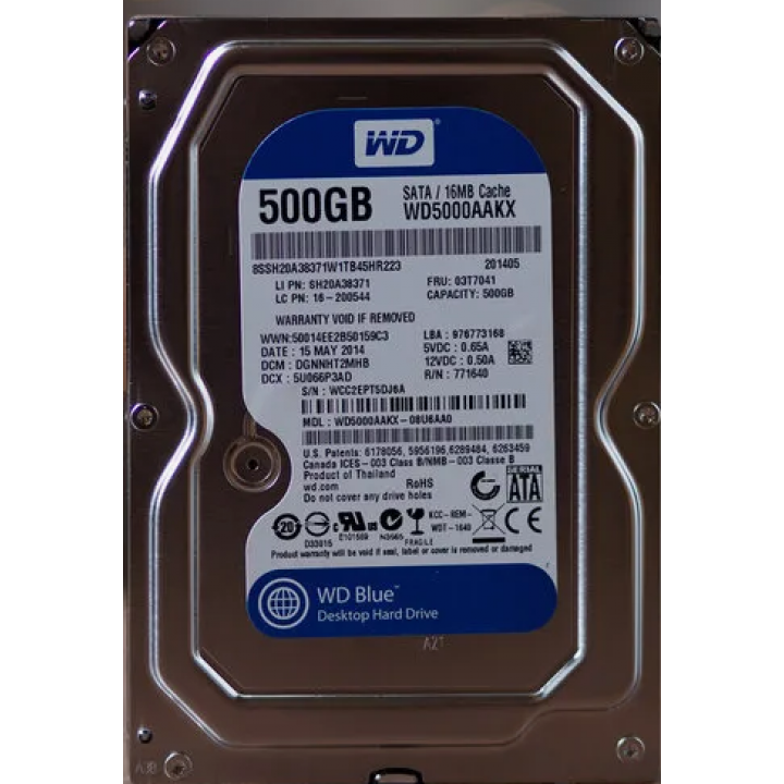Жесткий диск WD Original SATA-III 500Gb WD5000AAKX Blue (7200rpm) 16Mb 3.5"