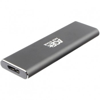 USB 3.0 Внешний корпус M.2 NGFF (B-key) AgeStar 3UBNF1 (GRAY), алюминий, серый