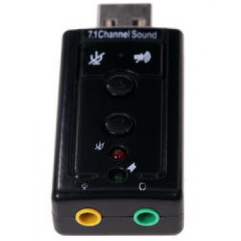 Звуковая карта USB TRUA71 (C-Media CM108) 2.0 channel out 44-48KHz volume control (7.1 virtual chann