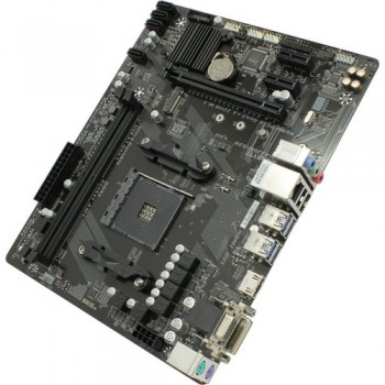 Мат. плата GIGABYTE GA-A320M-H <AM4, AMD А320, 2*DDR4, 1*PCI-E16x, DVI, HDMI, SATAIII+RIAD, USB 3.1,