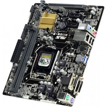 Материнская плата ASUS H110M-C LGA 1151, Intel H110, 2xDDR-4, 7.1CH, 1000 Мбит/с, USB3.