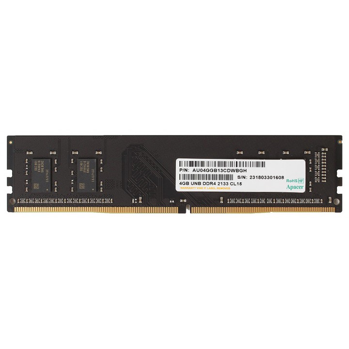 Память DDR4 Apacer 4GB DDR4 2133 DIMM EL.04G2R.KDH Non-ECC, CL15, 1.2V, Retail