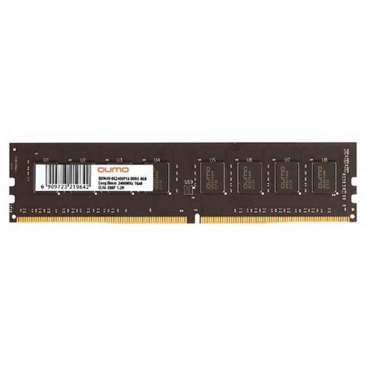 Модуль памяти QUMO DDR4 DIMM 8GB QUM4U-8G2400P16 {PC4-19200, 2400MHz} <QUM4U-8G2400P16>