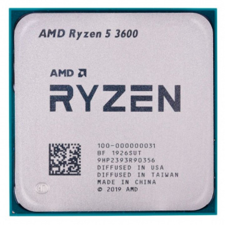 Процессор AMD Ryzen 5 3600 / 3.6-4.2 GHz, 6 cores, 12 threads, 32MB L3, 65W TDP, AM4 / OEM