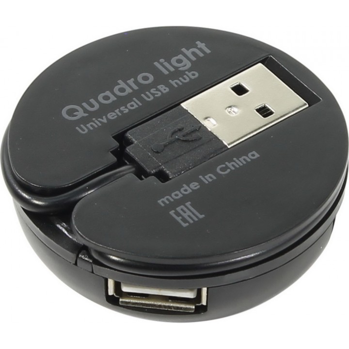 Универсальный USB разветвитель Quadro Light USB 2.0, 4 порта <83201>
