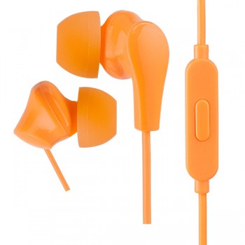 Наушники внутриканальные Perfeo «ALPHA» c микрофоном, оранжевые (PF_A4936)