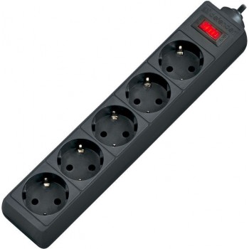 Сетевой фильтр Defender Surge protector ES (5 розеток евр.) 3 m, black (99485)