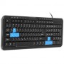 Клавиатура Defender HM-430 RU черный, полноразмерная, USB