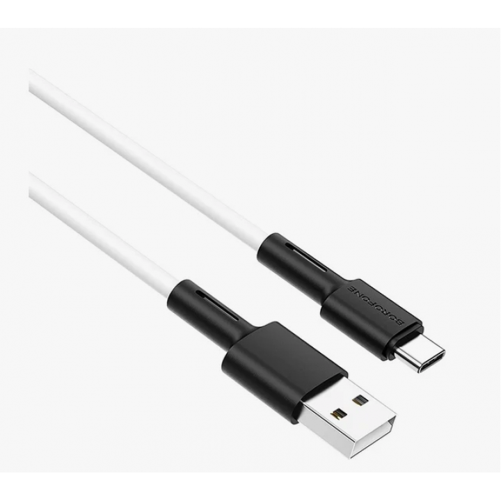 Кабель USB BOROFONE BX31 для Type-C, 3.0А, длина 1м, белый