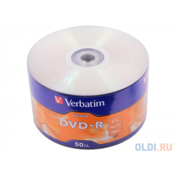 DVD-диск Verbatim DataLife DVD-R 4.7Gb 16x 50 Pack Spindle Printable