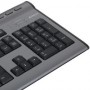 Клавиатура Keyboard A4Tech KLS-7MUU, USB, провод. кл-ра с USB портом (черно-серый).