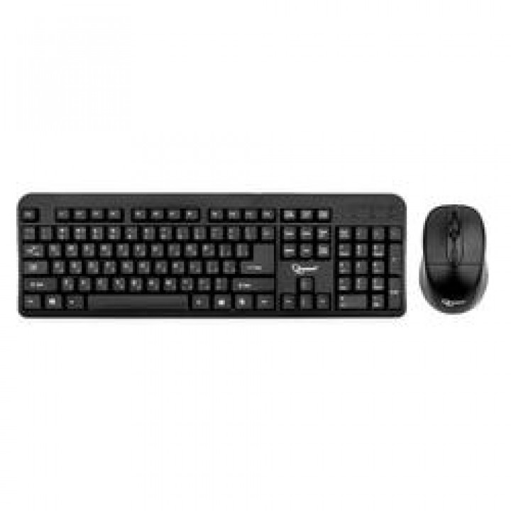 Клавиатура Keyboard Gembird KBS-7002 черный {Комплект кл-ра+мышь беспров., 2.4ГГц/10м, 1600DPI,  мин