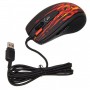 Мышь A4 XL-750BK красный/черный лазерная (3600dpi) USB2.0 игровая (6but)